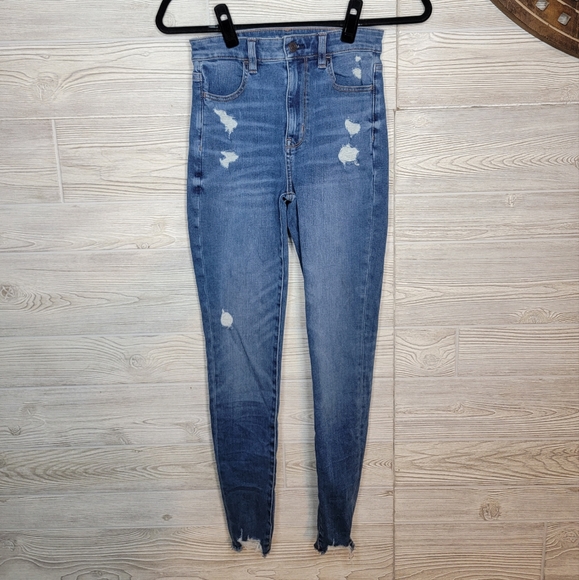 American Eagle Outfitters Denim - American Eagle Women Sz 0 Next Level Stretch Distressed Jegging Jean Pants